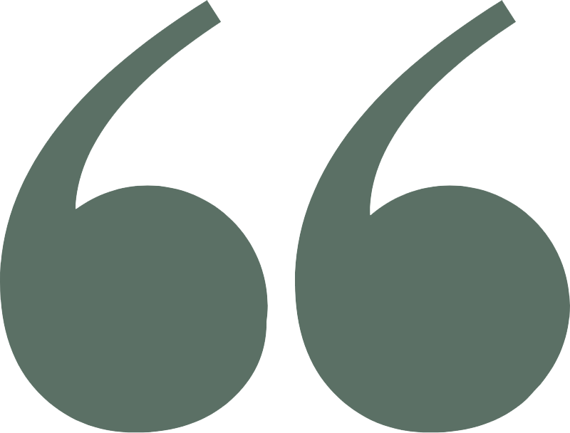 Dark green blockquote pointing upward symbol